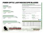 Fiber Optic Laryngoscope Blades Miller Product Information Sheet