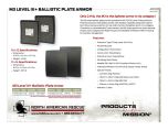 M3 - Level III+ Ballistic Armor - Product Information Sheet