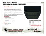 NAR Responder Armor Abdomen Extender - Product Information Sheet