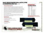 NAR Responder Ballistic PPE Cummerbund IIA - Small - Product Information Sheet