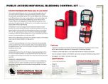 Public Access Individual Bleeding Control Kit Nylon - Product Information Sheet