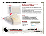NAR Compressed Gauze Product Information Sheet