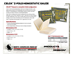CELOX Z-Fold Hemostatic Gauze - Product Information Sheet