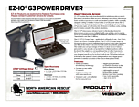 EZ-IO G3 Power Driver Product Information Sheet