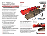 Kobus Enclosed RollUP Rescue Stretcher - Product Information Sheet
