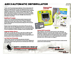 ZOLL AED 3 Automatic Defibrillator - Product Information Sheet