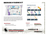 Bedside Hygiene Kit - Product Information Sheet