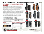 Black Gen 7 C-A-T® with Rigid Case & Shirt Shield - Product Information Sheet