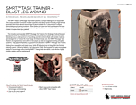 SMRT Task Trainer - Blast Leg Wound - Product Information Sheet