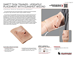 SMRT Task Trainer - Versatile Placement with Gunshot Wound - Product Information Sheet