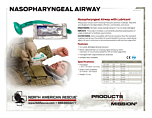 Nasopharyngeal Airway Product Information Sheet