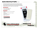 NAR 2 Inch Flat Tape - 6 Pack - Product Information Sheet