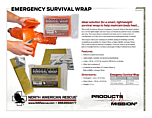 Emergency Survival Wrap Product Information Sheet