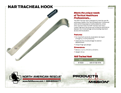 NAR Tracheal Hook Product Information Sheet