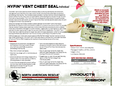 Hyfin Vent Chest Seal Individual Product Information Sheet