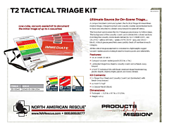 T2 Tactical Triage Kit Product Information Sheet