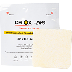 Celox - EMS 8 in. x 8 in. Hemostatic Gauze
