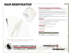 NAR Respirator Product Information Sheet