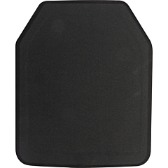 10 in. x 12 in. NIJ Level III+ UHMWPE Plate Armor - Shooter Cut